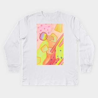 Abstract shapes Kids Long Sleeve T-Shirt